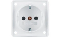 Berker Integro Steckdose Schutzkontakt 3-Pol Mit Erhöhtem Berührungsschutz Polarweiß Matt -Camping Förderung 494997 3341216