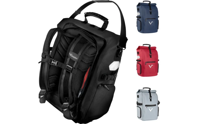 Valkental ValkPro 3-in-1 Fahrradtasche 26 Liter Blau 1 Valkental ValkPro 3-in-1 Fahrradtasche 26 Liter Blau