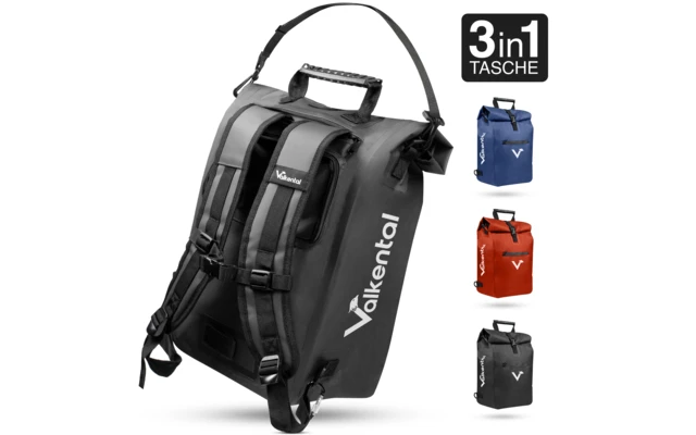 Valkental ValkOne 3-in-1 Fahrradtasche 25 Liter Gelb 5 Valkental ValkOne 3-in-1 Fahrradtasche 25 Liter Gelb – Bild 5