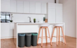 Rotho Twist Abfalleimer Mit Schwing- Und Klappdeckel 10 Liter Horizon Blau -Camping Förderung 688593 4830146