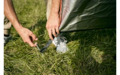Vickywood Duschzelt Mit Regenhaube 100 Cm Schwarz -Camping Förderung 696239 4715339