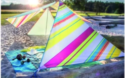 Bent Zip-Canvas Single Verbindbares Sonnensegel 250 X 250 X 250 Cm Türkis 10 Bent Zip-Canvas Single Verbindbares Sonnensegel 250 X 250 X 250 Cm Türkis -Camping Förderung 696500 4862600